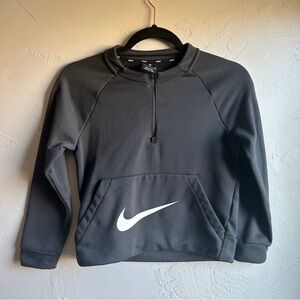 Nike Boys Grey Pullover 1/2 Zip Sweatshirt‎ with Pocket No Hood Size S
